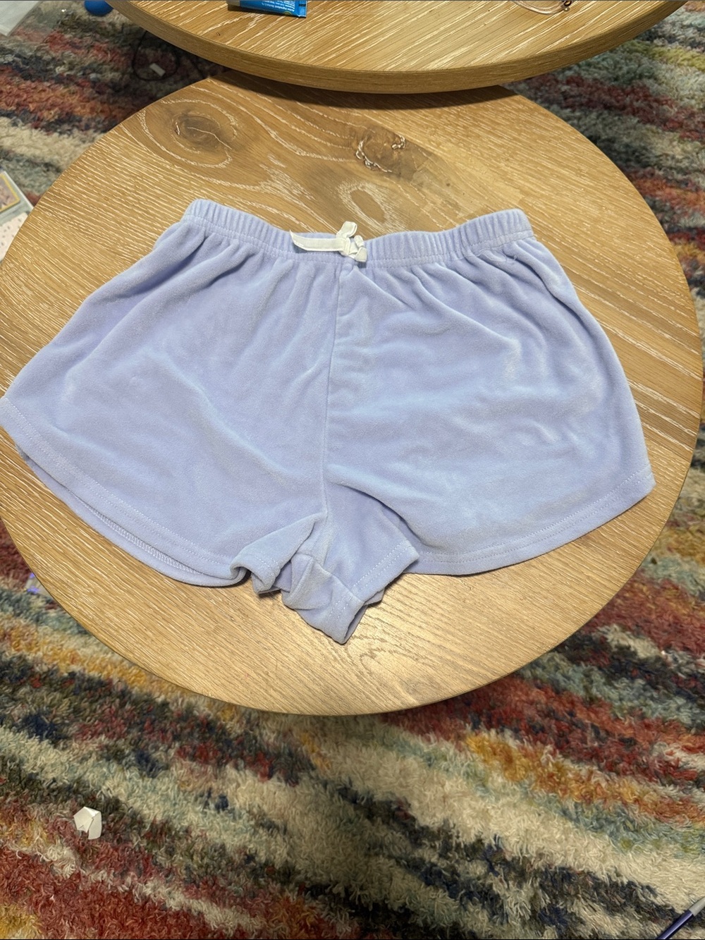 Women's Light Lavender Plush Lounge Shorts